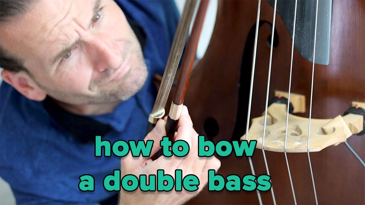 How to bow a double bass